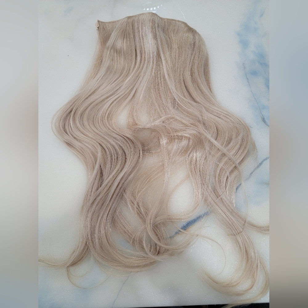 Zala halo hair extensions, in blonde 24"